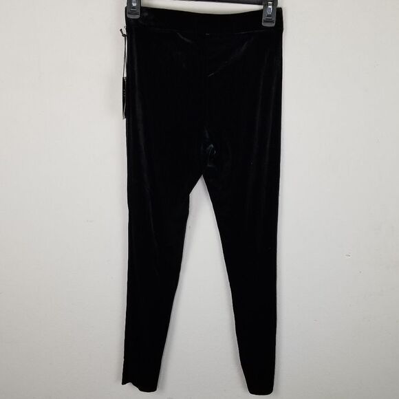 Gibson x‎ Glam Crushed Velvet Black Pants - Picture 2 of 9
